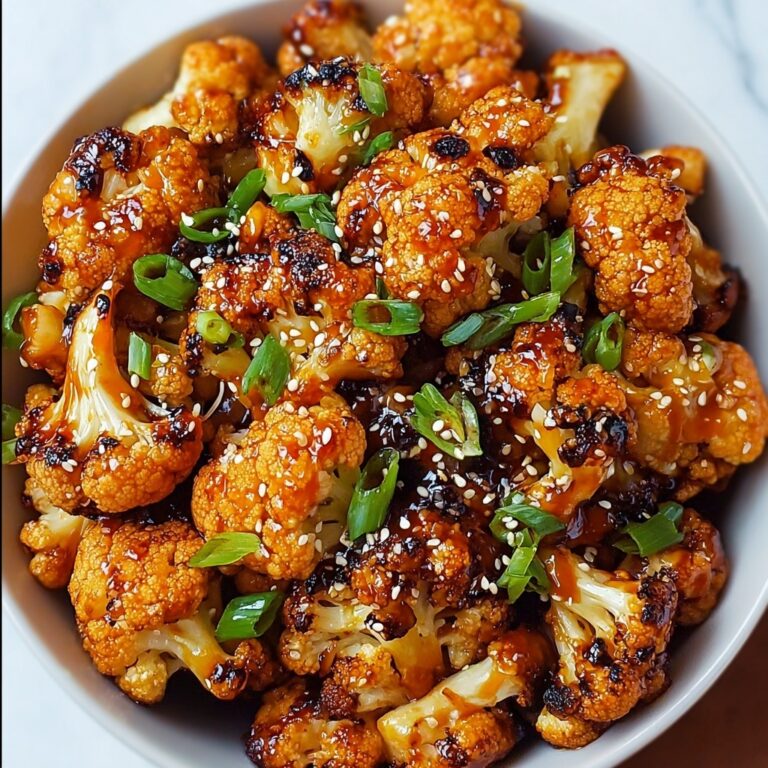 Sweet Spicy Baked Cauliflower Recipe