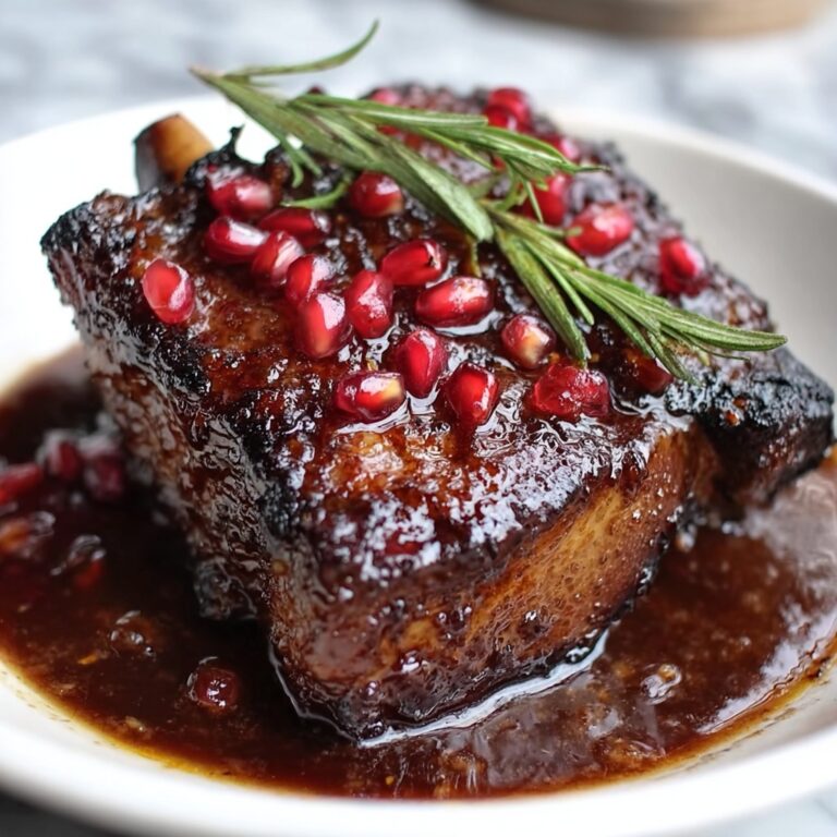 Pomegranate Molasses Glazed Lamb Shoulder Recipe