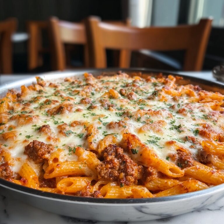 Baked Ziti with Ground Beef and Ricotta Recipe
