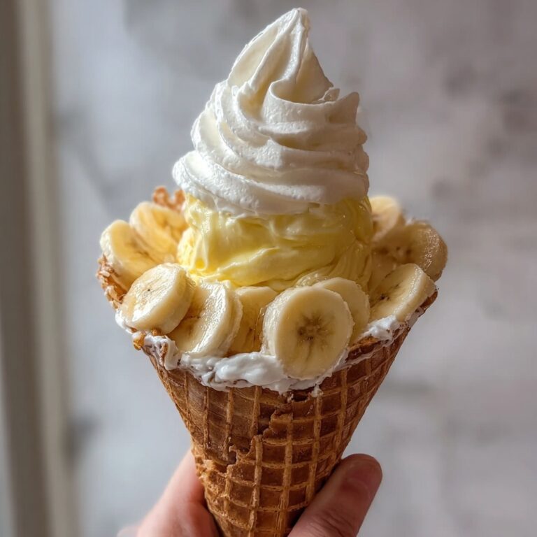 Banana Pudding Cheesecake Cones Recipe