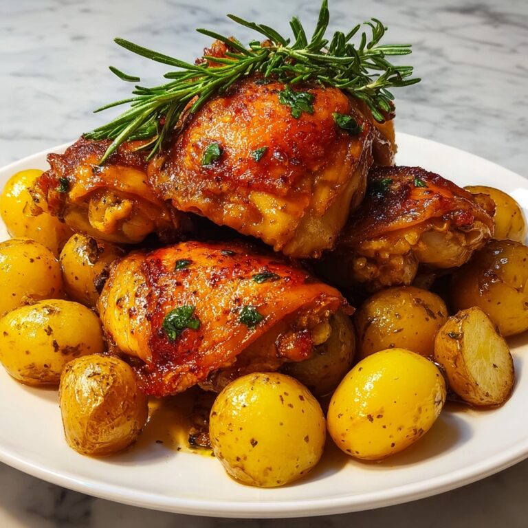 Air Fryer Chicken Thighs and Potatoes Recipe