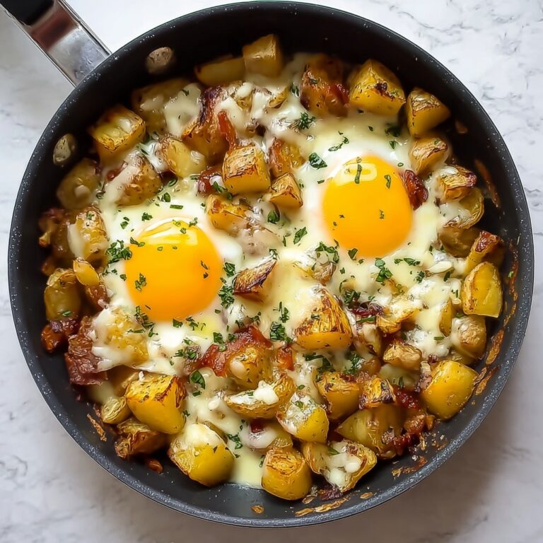 Cheesy Potato & Egg Skillet Recipe