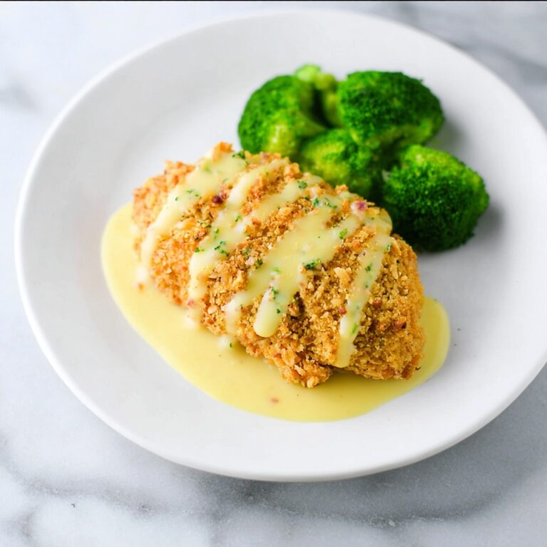Easy Chicken Cordon Bleu with Parmesan-Dijon Sauce Recipe