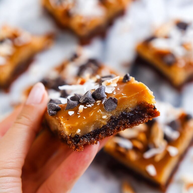 Brownie Caramel Coconut Bars Recipe